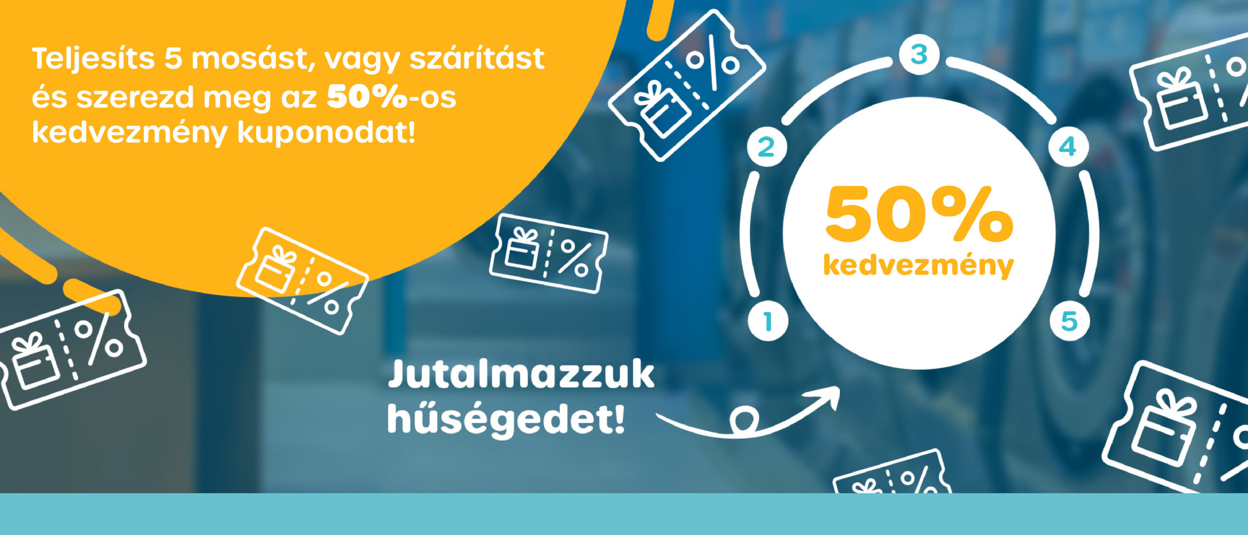 50% hűségakció slider